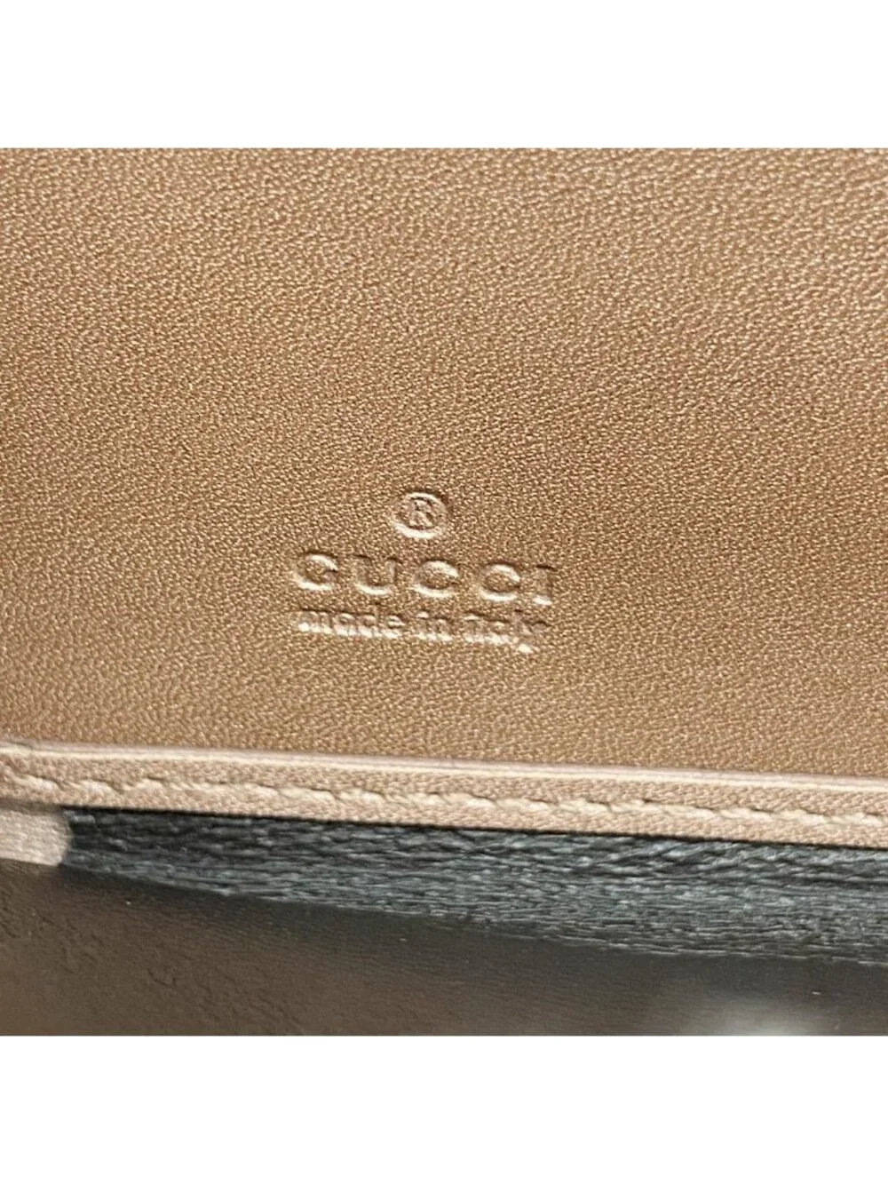 ★SOLD★ Gucci Wallet Micro Guccissima Enamel Pink Champagne Gold - Picture 4 of 10